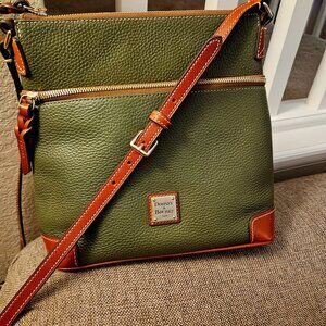 Dooney & Bourke Pebble Grain Leather Crossbody Bag - Olive/Green